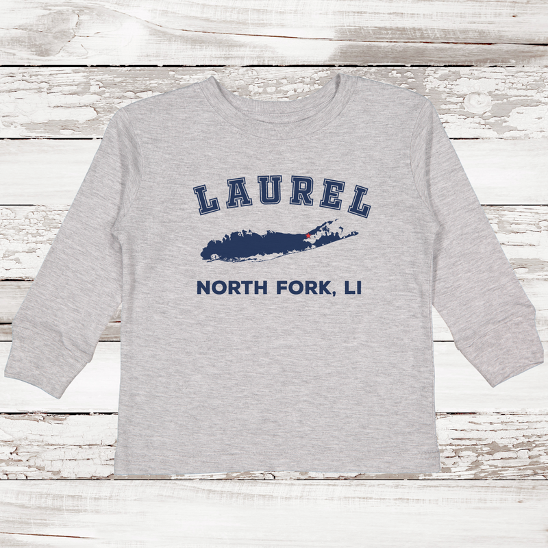 Laurel North Fork LI Long Sleeve T-shirt | Classic Colors | Toddler Heather