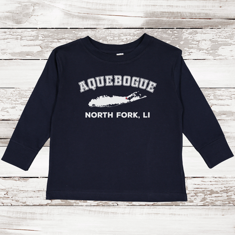 Laurel North Fork LI Long Sleeve T-shirt | Classic Colors | Toddler Navy