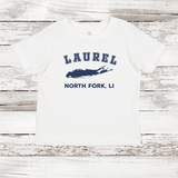 Laurel North Fork LI Short Sleeve T-shirt | Classic Colors | Toddler White