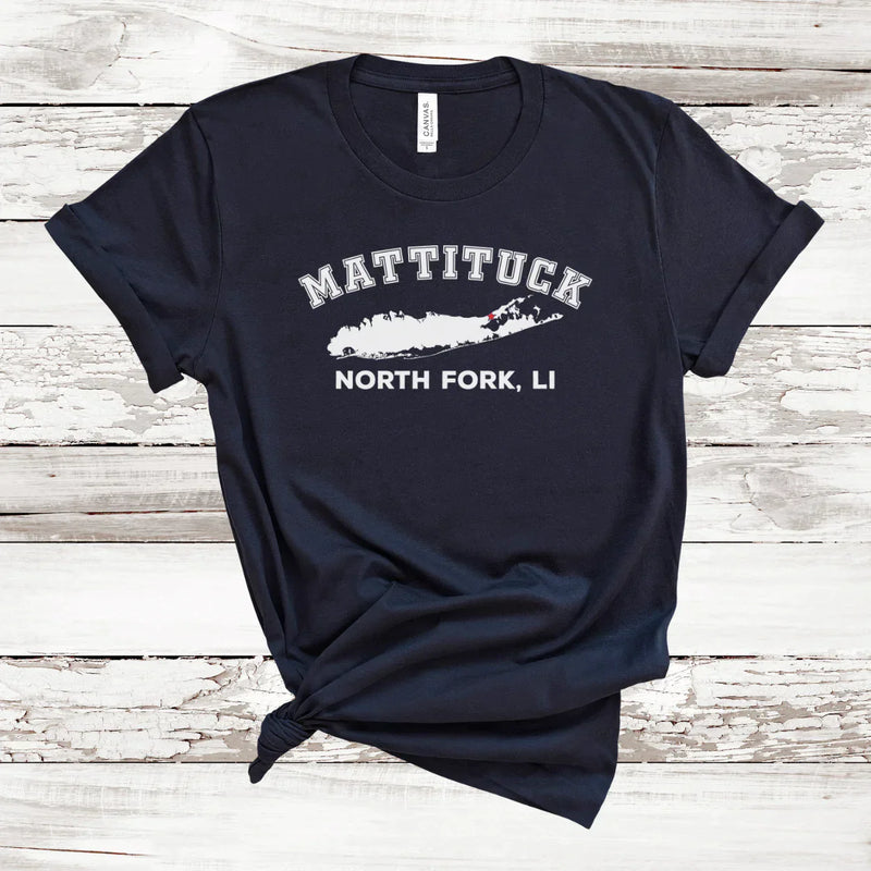Mattituck North Fork T-shirt | Adult Unisex | NAVY