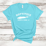 Mattituck North Fork T-shirt | Adult Unisex | TURQUOISE