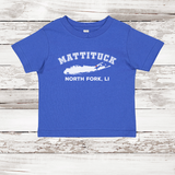 Mattituck North Fork LI Short Sleeve T-shirt | Classic Colors | Toddler Royal