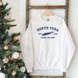 Classic North Fork Long Island Sweatshirt | Holiday 2024 | Adult Unisex White