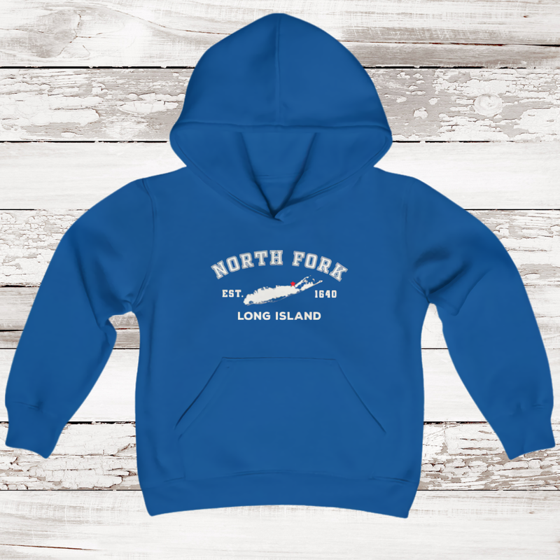 Classic North Fork Long Island Hoodie | Royal Blue