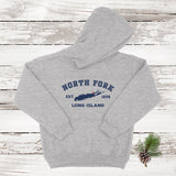 Classic North Fork Long Island Hoodie | Holiday 2024 | Kids Sport Grey