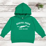 Classic North Fork Long Island Fleece Hoodie | Holiday 2024 | Toddler Kelly