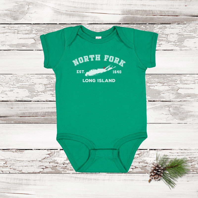 Classic North Fork LI | Holiday 2024 | Baby Onesie Kelly