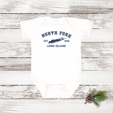 Classic North Fork LI | Holiday 2024 | Baby Onesie White