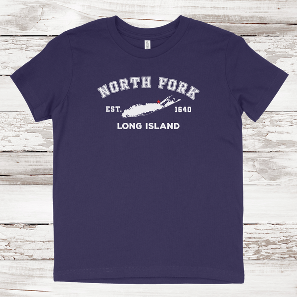 Classic North Fork Long Island T-shirt | Kids | Premium
