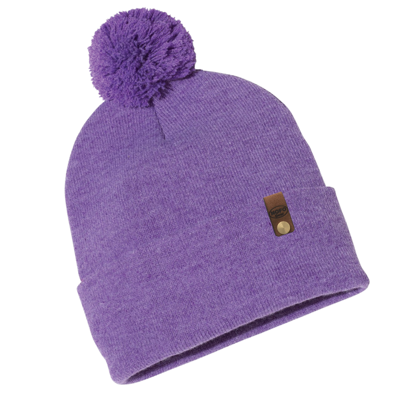 NOFO Gear Pom Pom Beanie | Heather Purple Heather Purple