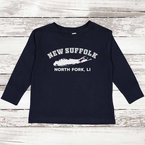 New Suffolk North Fork LI Long Sleeve T-shirt | Toddler