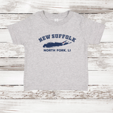 New Suffolk North Fork LI Short Sleeve T-shirt | Classic Colors | Toddler Heather