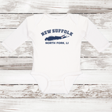 New Suffolk North Fork LI Long Sleeve Baby Onesie