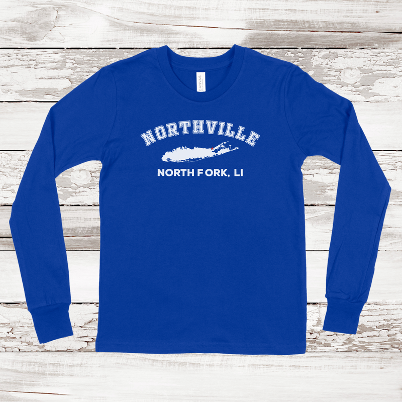 Northville North Fork Long Sleeve T-shirt | Classic Colors | Kids True Royal