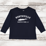 Northville North Fork LI Long Sleeve T-shirt | Classic Colors | Toddler Navy