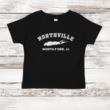 Northville North Fork LI Short Sleeve T-shirt | Classic Colors | Toddler Black