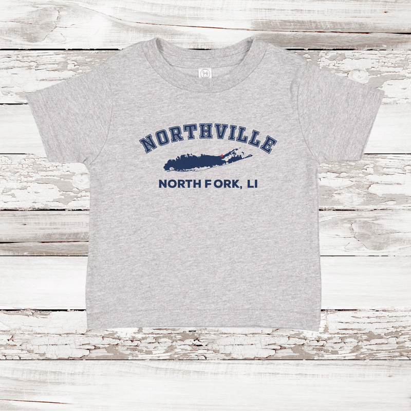 Northville North Fork LI Short Sleeve T-shirt | Classic Colors | Toddler Heather