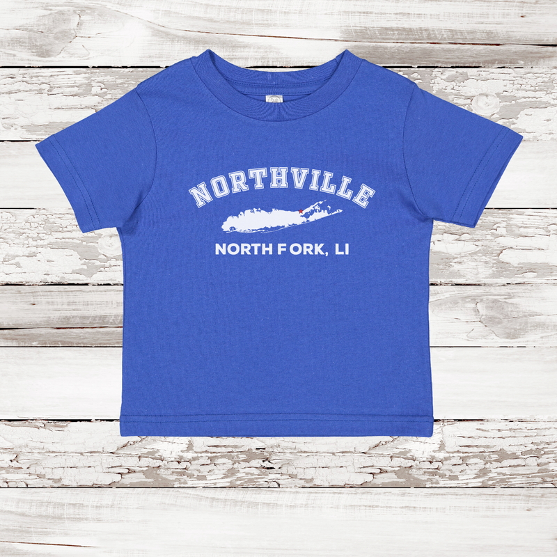 Northville North Fork LI Short Sleeve T-shirt | Classic Colors | Toddler Royal