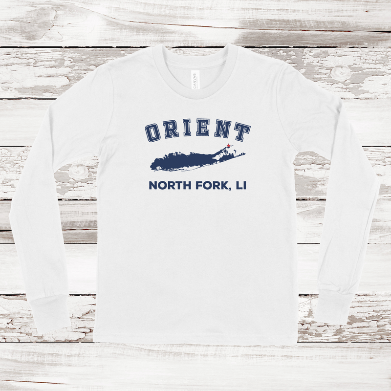 Orient North Fork Long Sleeve T-shirt | Classic Colors | Kids White