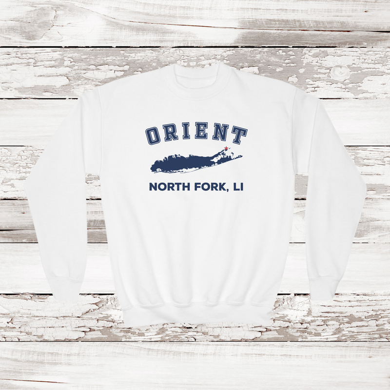 Orient North Fork Sweatshirt | Classic Colors | Kids White