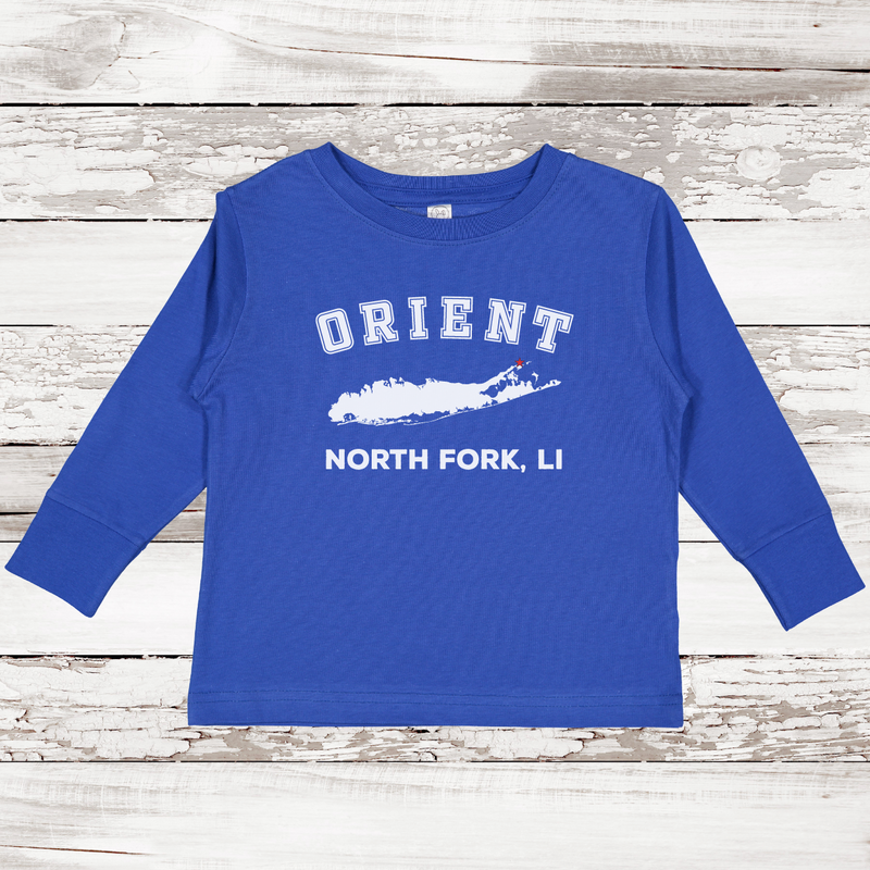 Orient North Fork LI Long Sleeve T-shirt | Classic Colors | Toddler Royal