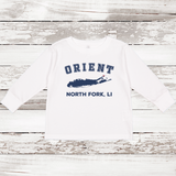 Orient North Fork LI Long Sleeve T-shirt | Classic Colors | Toddler White