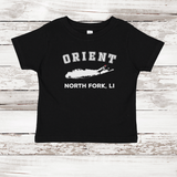 Orient North Fork LI Short Sleeve T-shirt | Classic Colors | Toddler Black