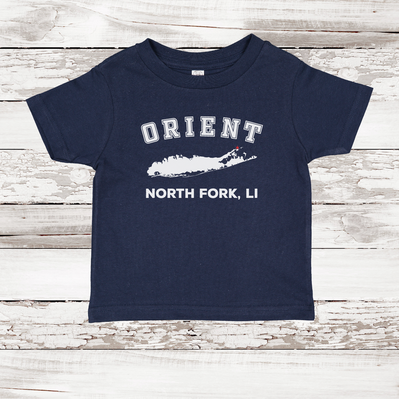 Orient North Fork LI Short Sleeve T-shirt | Classic Colors | Toddler Navy