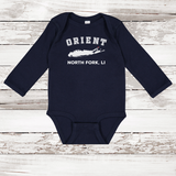 Orient North Fork LI Long Sleeve Baby Onesie