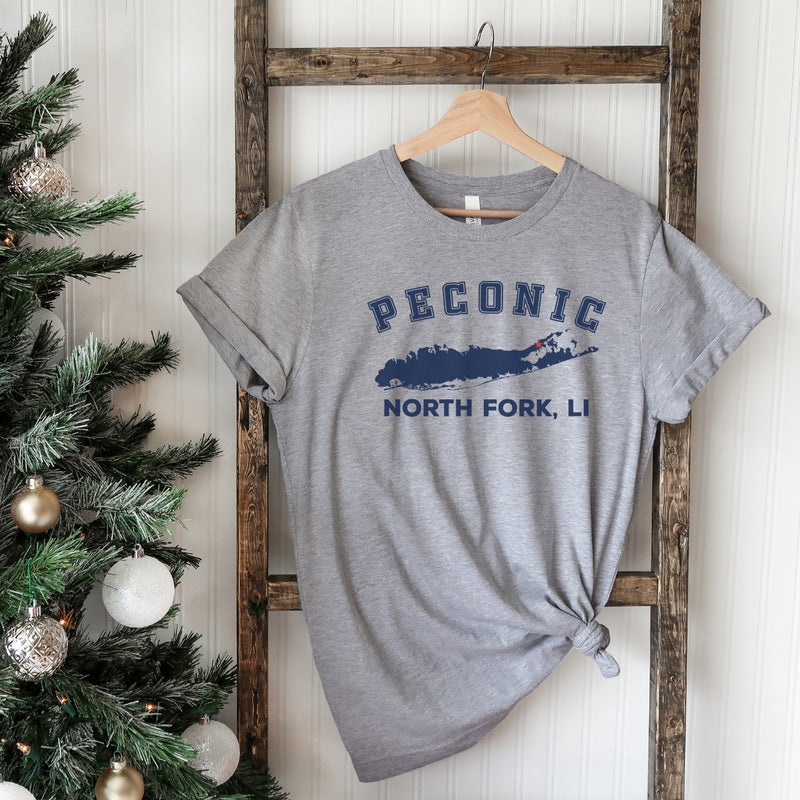 Peconic North Fork LI T-shirts | Holiday 2024 | Adult Unisex Athletic Heather