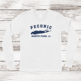 Peconic North Fork Long Sleeve T-shirt | Classic Colors | Kids White