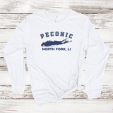 Peconic North Fork Long Sleeve T-shirt | Adult Unisex