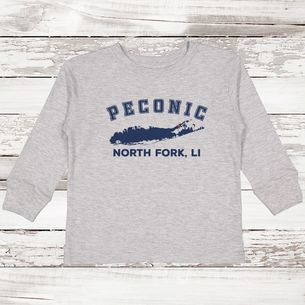 Peconic North Fork LI Long Sleeve T-shirt | Toddler