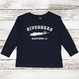 Riverhead Eastern LI Long Sleeve T-shirt | Classic Colors | Toddler Navy