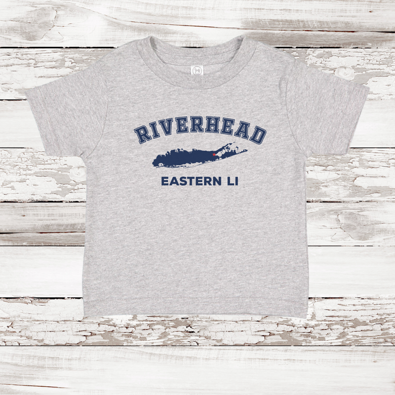 Riverhead Eastern LI Short Sleeve T-shirt | Classic Colors | Toddler Heather