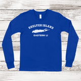 Shelter Island Eastern LI Long Sleeve T-shirt | Classic Colors | Kids True Royal