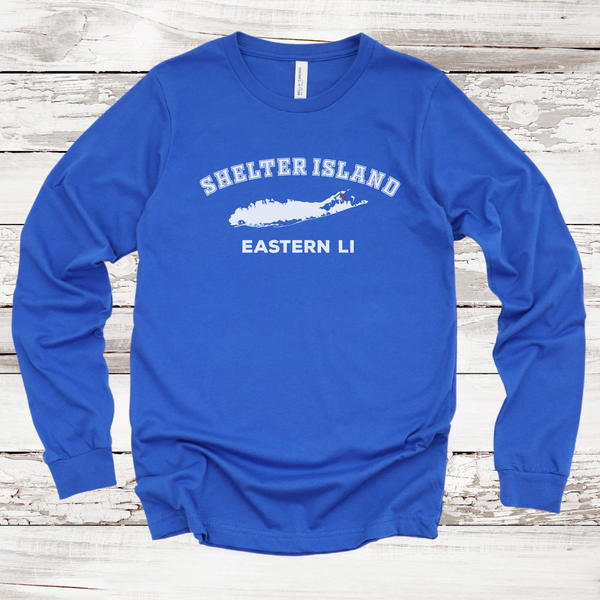 Shelter Island Eastern LI Long Sleeve T-shirt | Adult Unisex