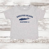 Shelter Island Eastern LI Short Sleeve T-shirt | Classic Colors | Toddler Heather