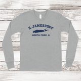 South Jamesport North Fork Long Sleeve T-shirt | Classic Colors | Kids Athletic Heather