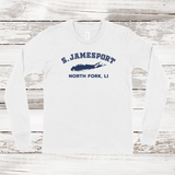 South Jamesport North Fork Long Sleeve T-shirt | Classic Colors | Kids White