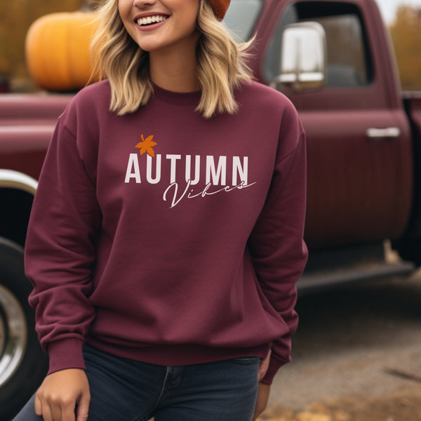 NEW! Autumn Vibes Fall 🍁 Sweatshirt | Adult Unisex