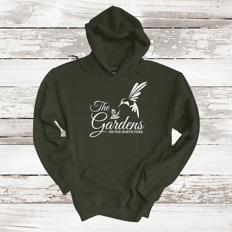 The Gardens Hummingbird Logo Hoodie | Adult Unisex