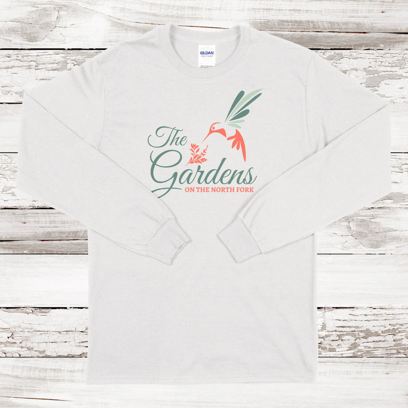 The Gardens Hummingbird Logo T-Shirt | Long Sleeve Adult Unisex