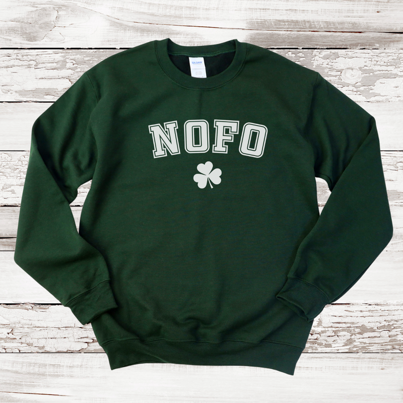 NOFO Shamrock Sweatshirt | St. Patrick's Day | Adult Unisex