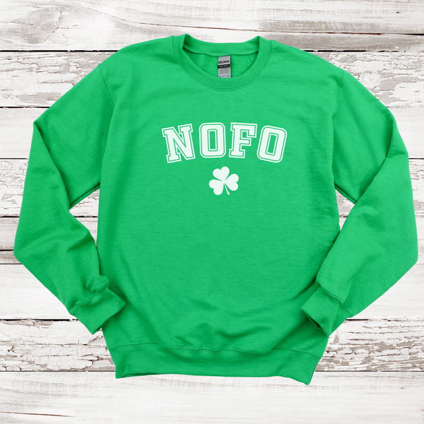 NOFO Shamrock Sweatshirt | Adult Unisex | St. Patrick's Day