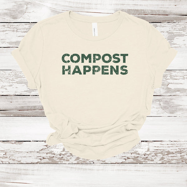Compost Happens T-shirt | Women's Relaxed Fit