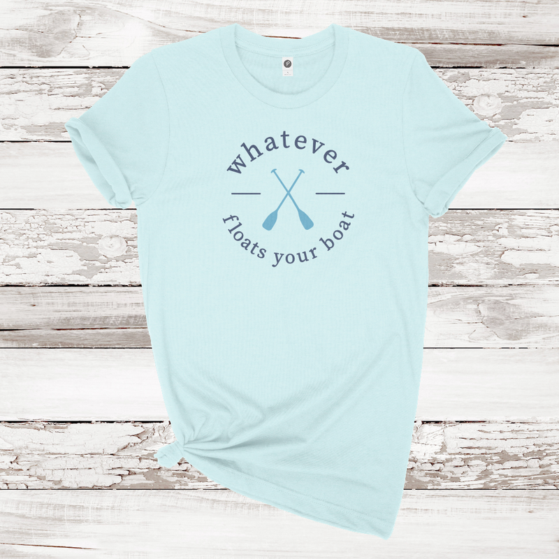 Whatever Floats Your Boat T-shirt - Heather Ice Blue