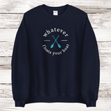 Whatever Floats Your Boat Crewneck Sweatshirt | Adult Unisex Navy