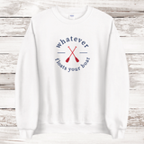 Whatever Floats Your Boat Crewneck Sweatshirt | White