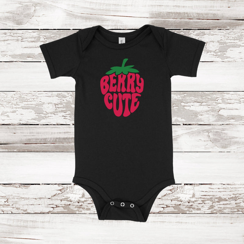 Berry Cute Strawberry Infant Jersey Short-Sleeve One-Piece